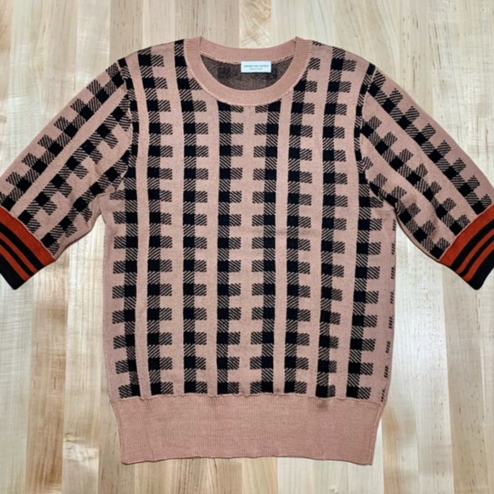 Dries Van Noten Geo Print Sweater Crew XS